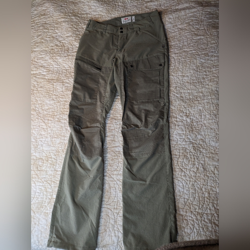 Fjallraven abisko midsummer trousers in savanna-light olive